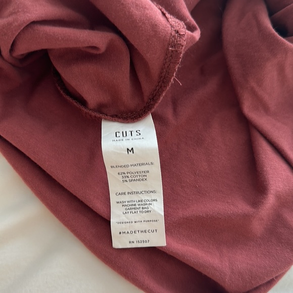 Cuts Mens Split Hem Henley - Picture 6 of 6